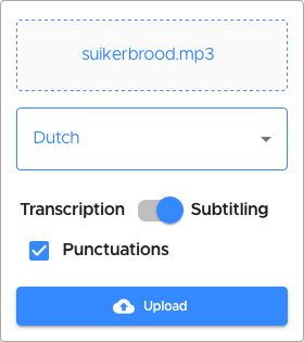 Transcribing and subtitling within the platform